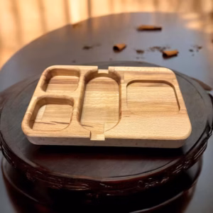 Zigarren Aschenbecher Buchenholz einzigartiges Design Massiv 24x16cm