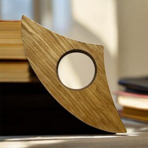 Buchseitenhalter Eichenholz Massiv geölt für bequemes lesen