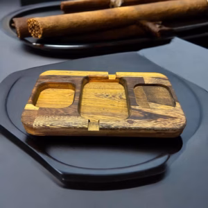 Zigarren Aschenbecher SENNA Holz einzigartiges Design Massiv 31x17,5cm AFRICAN