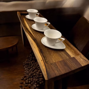 Holz Servierbrett XL 60x18x3cm SENNA Holz hochwertiges Servierbrett HANDARBEIT