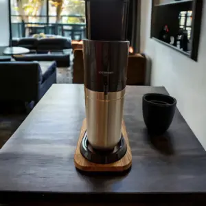 Gleitbrett für SODASTREAM DUO Massivholz Holzbrett Eichenholz Eiche GEÖLT