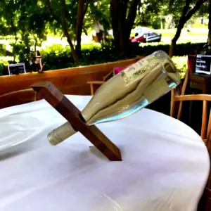 Magischer Weinflaschenhalter aus Eichenholz Weinregal Flaschenhalter Eiche geölt