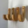 4 Kleiderhaken HOLZ aus Buchenholz Wandmontage Kleiderhaken Aufbewahrung GEÖLT