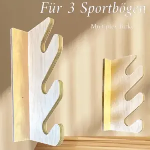 Bogenhalter für 3 Sportbögen Multiplex Holz Sportbogen Halterung Höhe 457mm