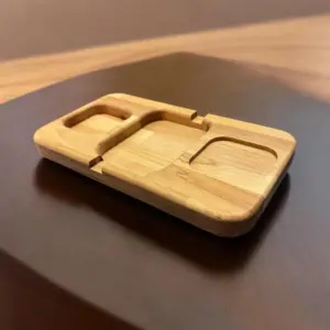 Zigarren Aschenbecher Buchenholz einzigartiges Design Massiv 31x17,5cm