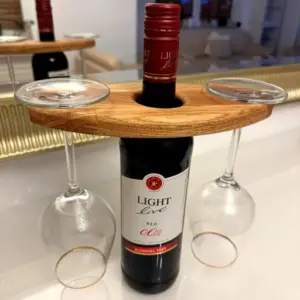 Weinflaschenhalter aus Eichenholz Weinregal Flaschenhalter Eiche geölt