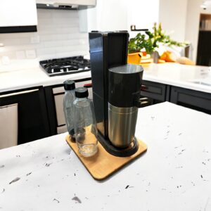 Gleitbrett für SODASTREAM DUO Massivholz Holzbrett Buchenholz Buche GEÖLT