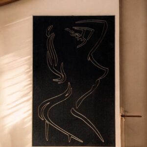 NAKED WOMAN Wand - Deko Wand Panell 60x38cm