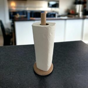 BUCHE NATUR Küchenrollenhalter stehend Holz Küchenpapierhalter für Küchenrolle