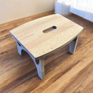 Hocker Tritthocker SYWOOD Fußbank Fußhocker Kinderhocker Buche Massiv Handarbeit