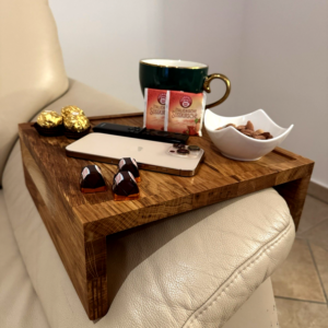 Couch Butler Couchbar - Sofabutler - Snackbar für Couch - EICHE Tablett 18-32cm