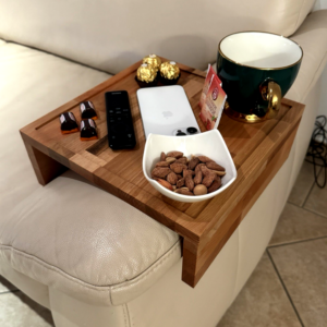 Couch Butler Couchbar - Sofabutler - Snackbar für Couch - Buche Tablett 18-32cm
